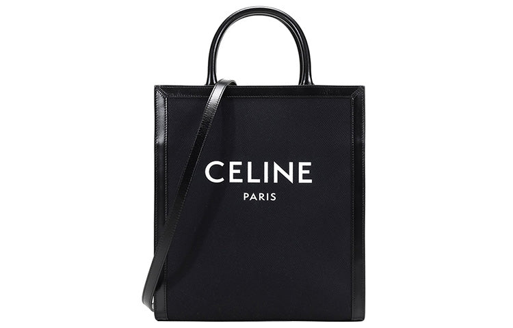 CELINE Fabric With Cow Leather Trunk Bag, Tote Bag, Shopping Bag, Crossbody Bag, Shoulder Bag, Handbag Unisex Black
