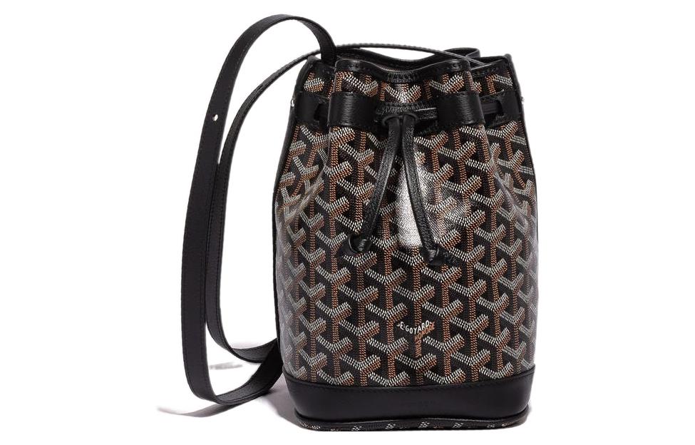 حقيبة GOYARD Petit Flot المصنوعة من القماش والجلد، حقيبة كتف نسائية