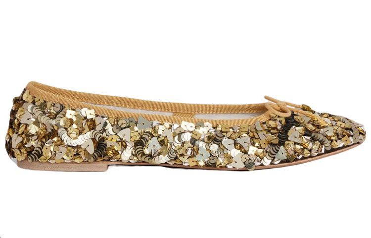 CELINE Casual Single Shoes Women's Gold