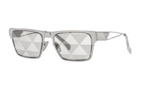 PRADA Metal Rectangular Sunglasses Men's Silver