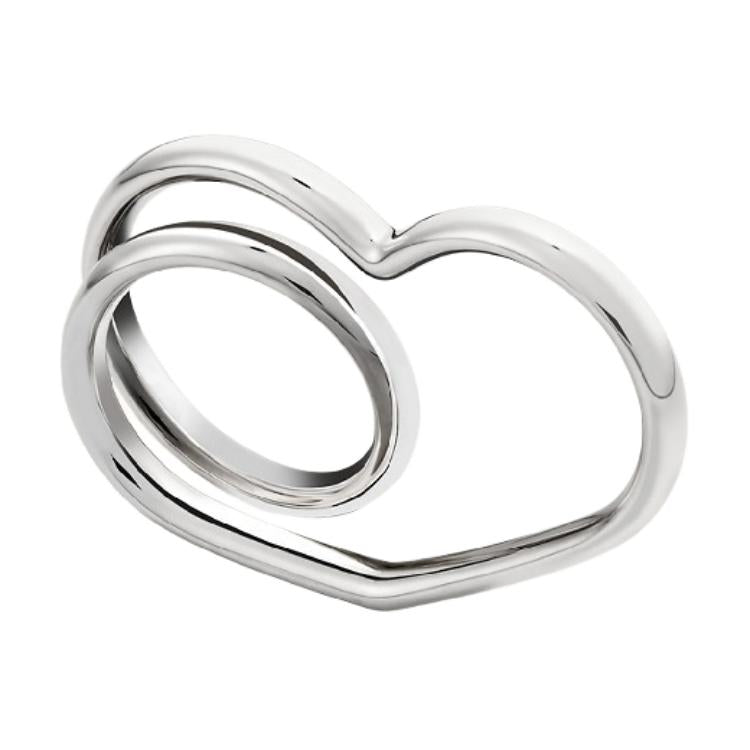 HERMES 925 Sterling Silver Rings Women's Silver