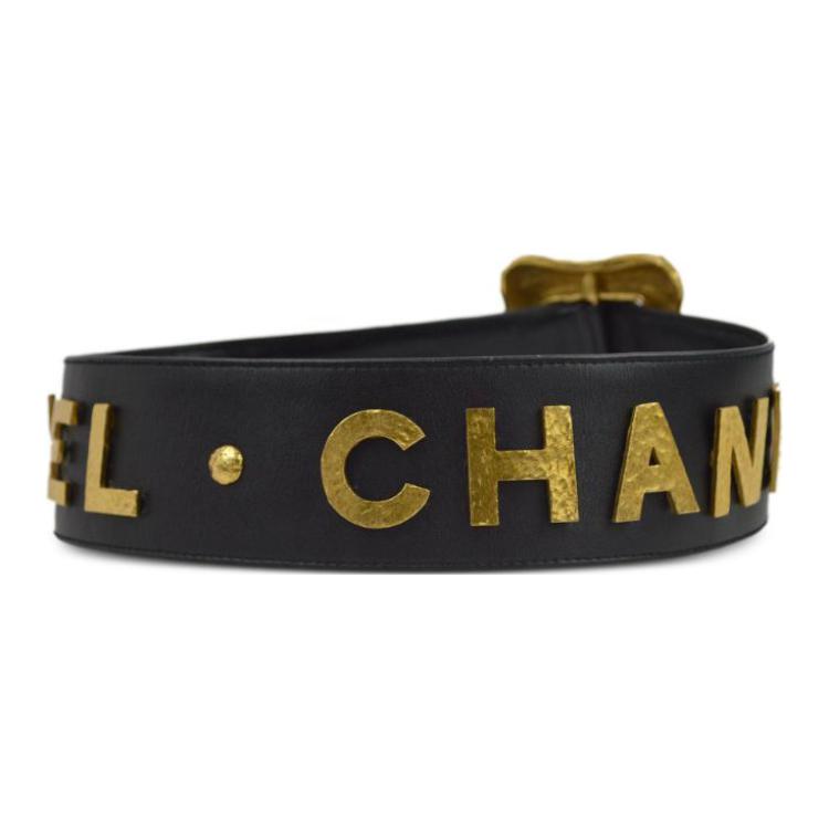 CHANEL 1993 Logo lettering Belt
