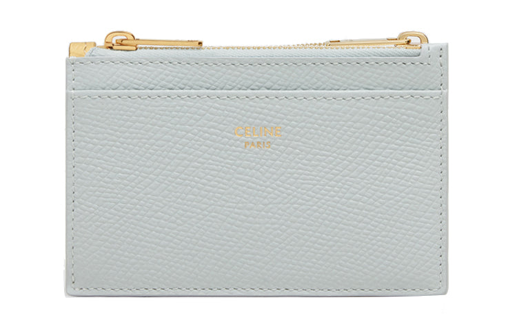 CELINE Cow Leather Card Holder Regular Women's Ore Color