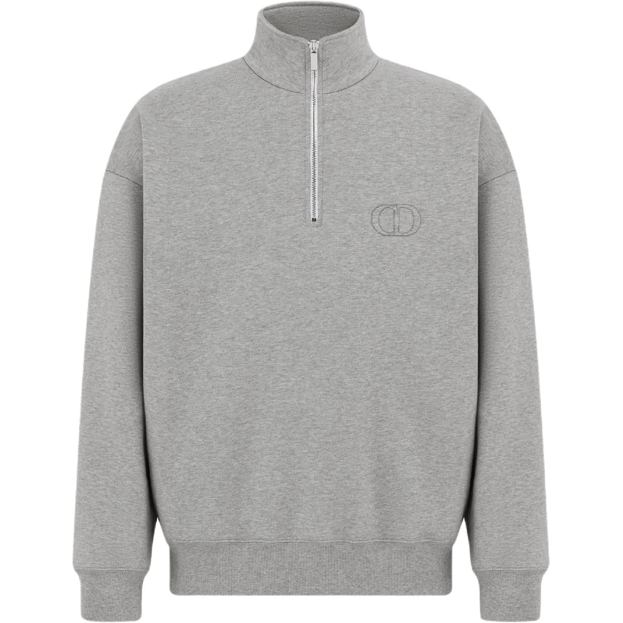 DIOR High Neck Zip Detailed Sweatshirt