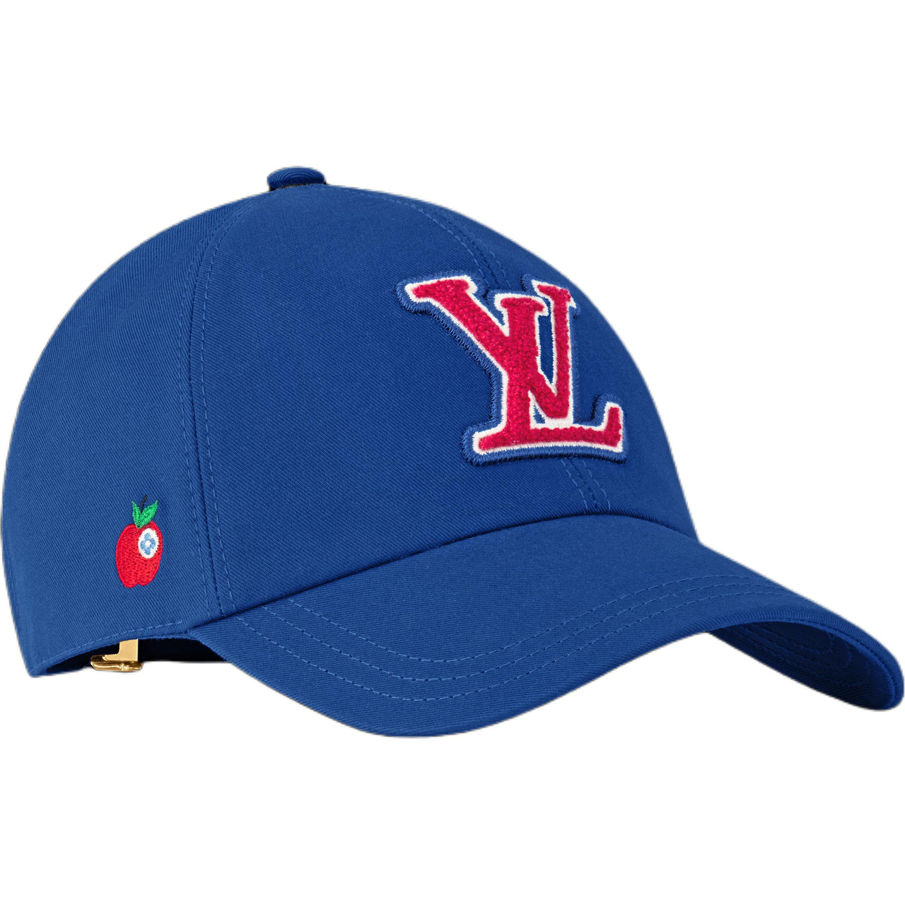 LOUIS VUITTON 100% Cotton Metal Baseball Caps Unisex Blue