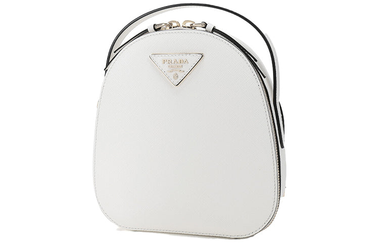 PRADA Cow Leather Backpack Women's White