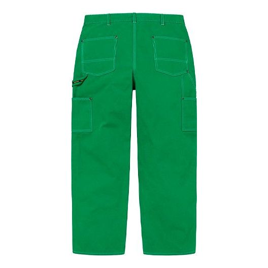 Supreme Double Knee Canvas Painter Pants 'Green' SUP-SS22-829