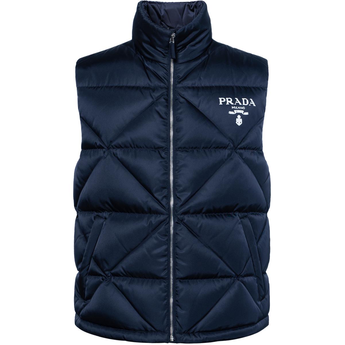 PRADA Down Jackets Men Navy