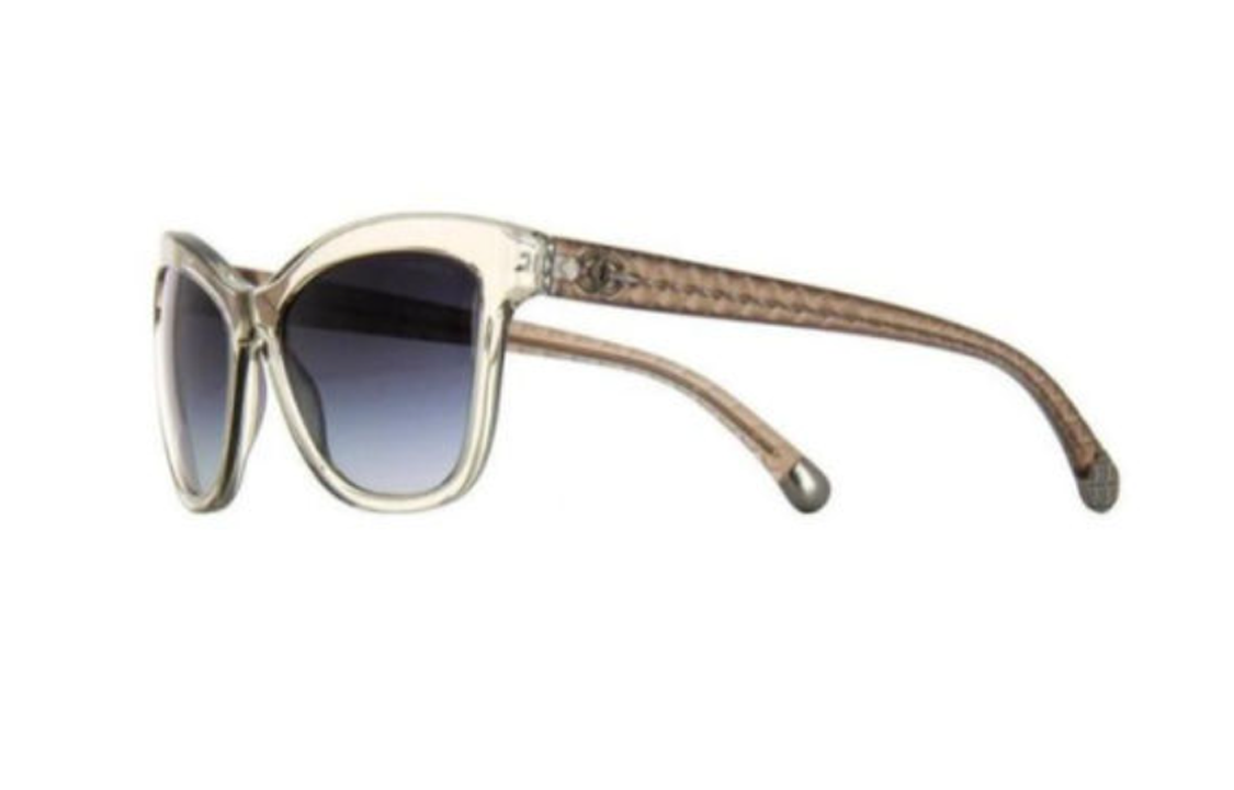 CHANEL - Irregular Shape Sunglasses Women's Brown