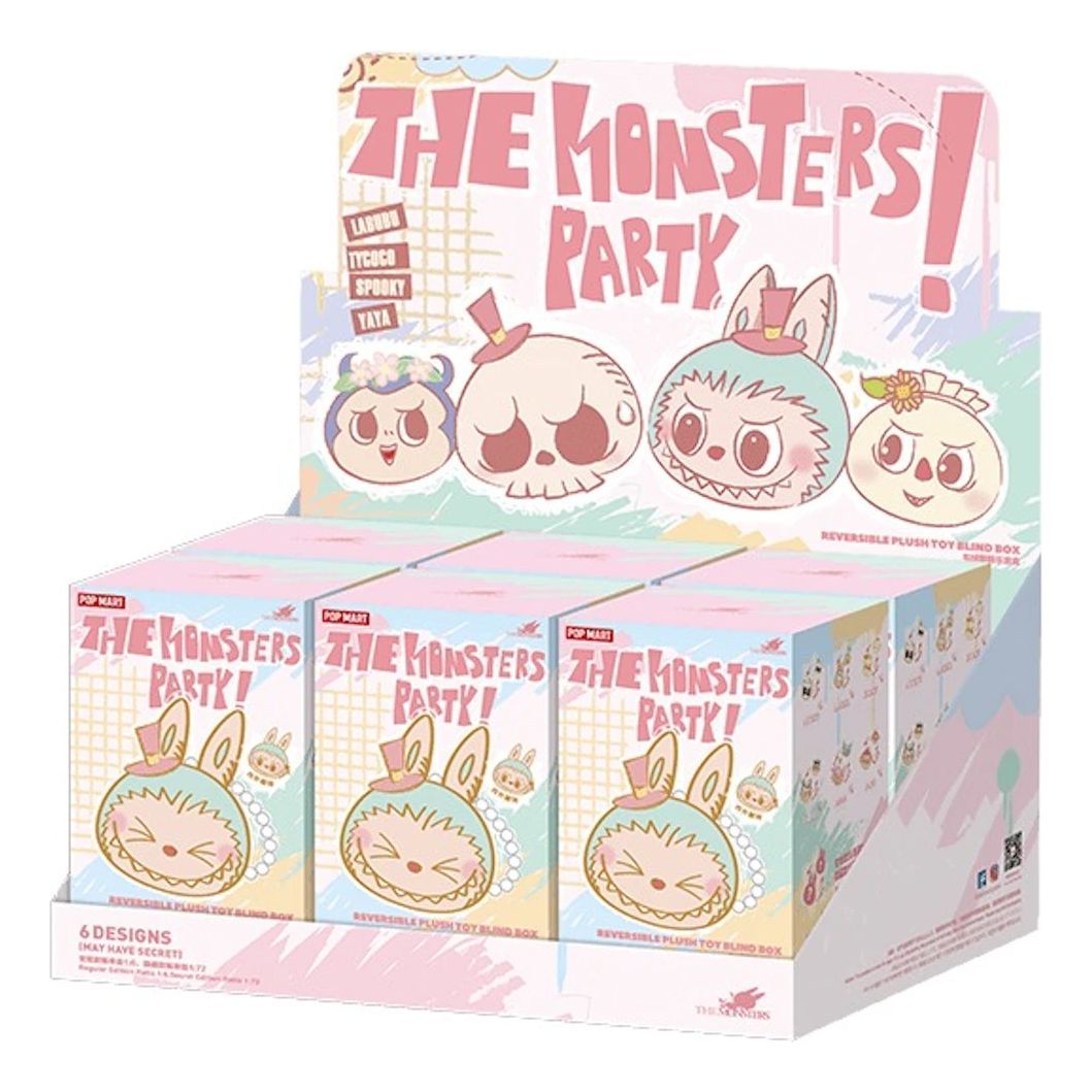 Pop Mart The Monsters Labubu Party Reversible Pendant Sealed Case (6 Blind Boxes) PPMT-2407-0079-708312432