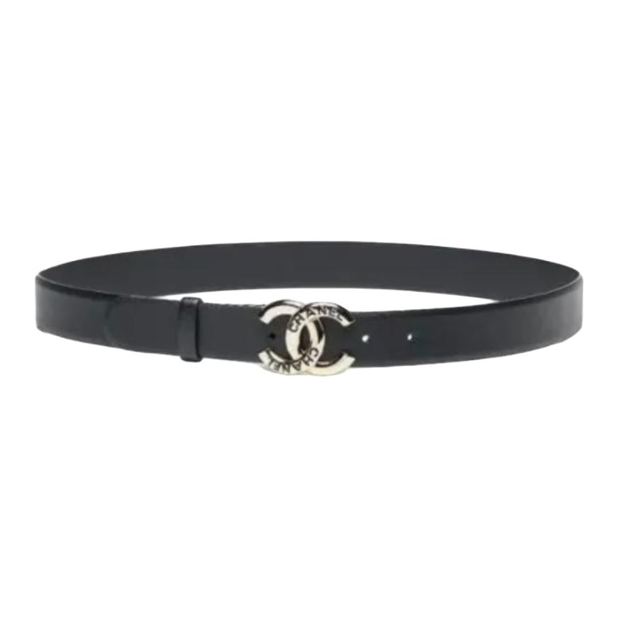 CHANEL - Leather Belts Women's Black -