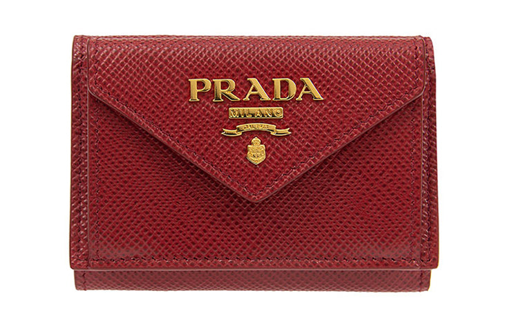 PRADA Coin Purses Wallets Women's Red
