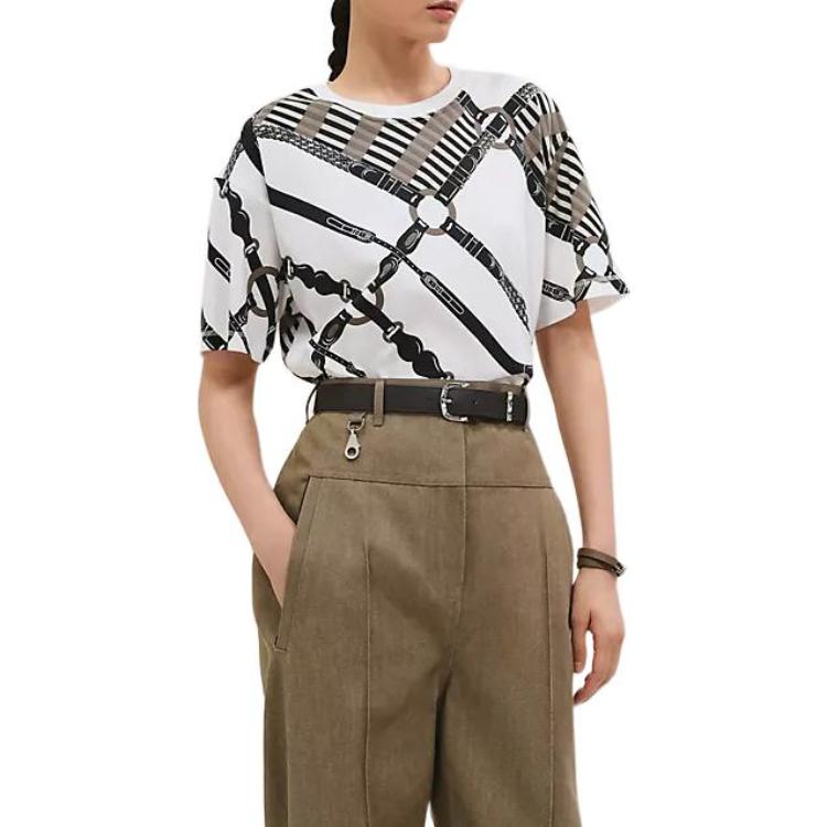 HERMES Regular T-Shirt Women's White