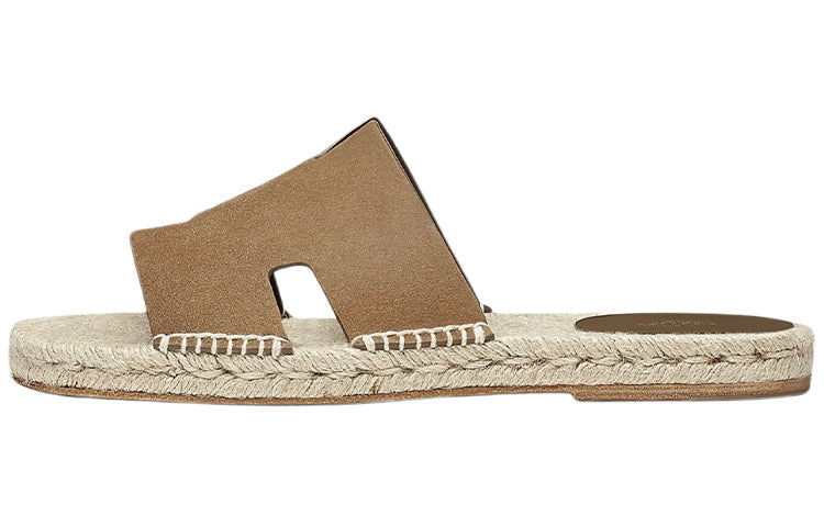 HERMES Antigua Stylish Sandals Men's Brown