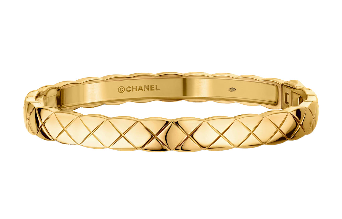 CHANEL 22c Early Spring 18K Gold Bangles Women's