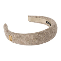 MIU MIU Fabric Metal Headbands Women's Brown