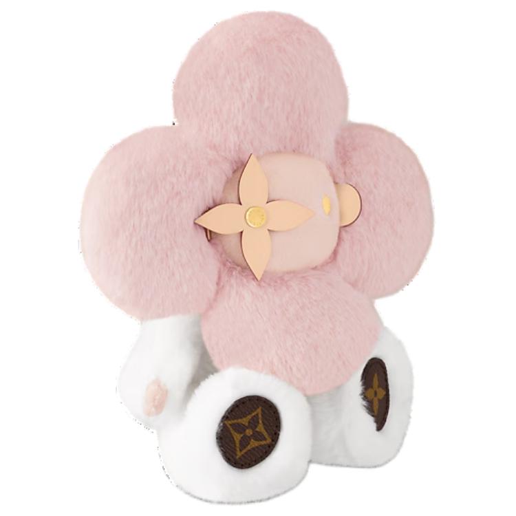 LOUIS VUITTON Leather Canvas Pendants Women's Pink