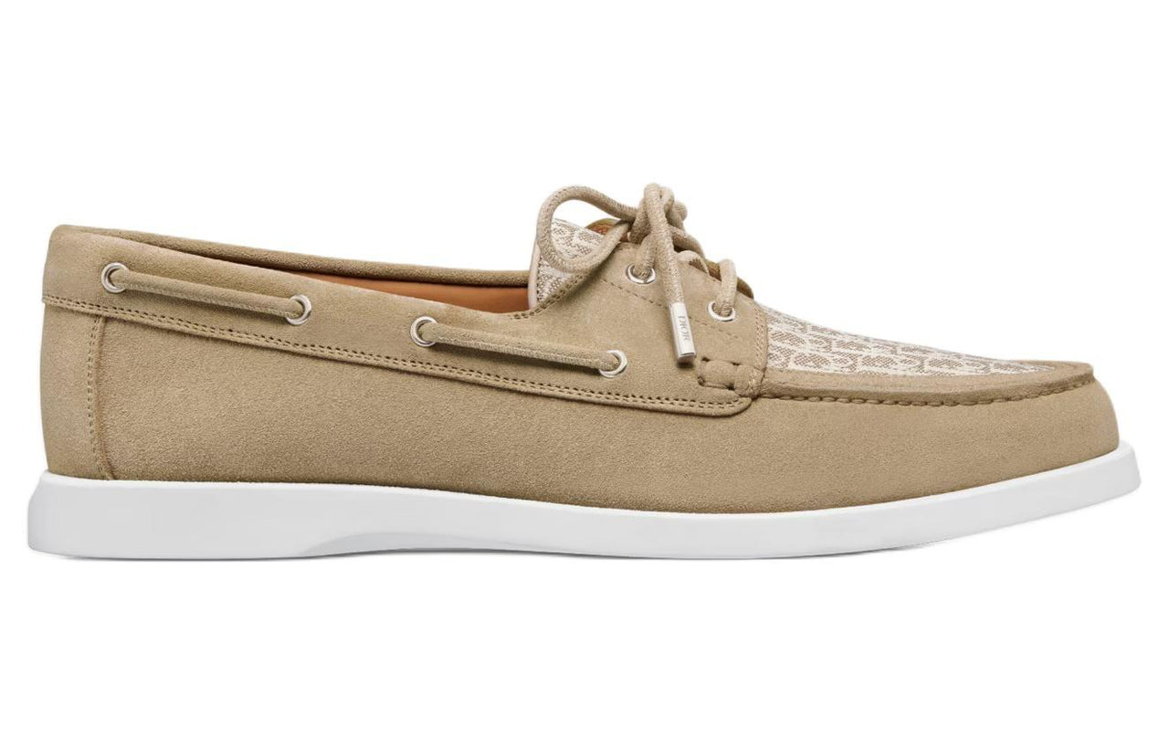 DIOR Granville OBLIQUE Boat Shoes Men's Brown