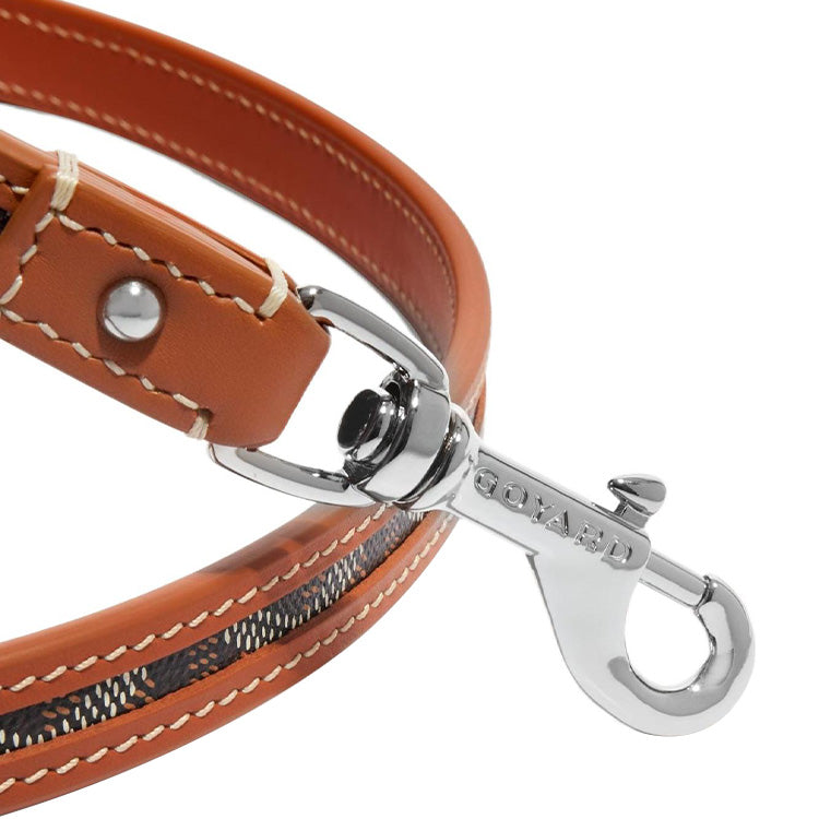 GOYARD Goyardine Canvas With Clamecy Cow Leather Dog's Teeth Bag Straps Unisex Black/Brown