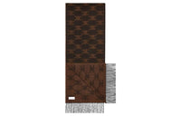 CELINE Fringed Scarf In Monogram Cashmere