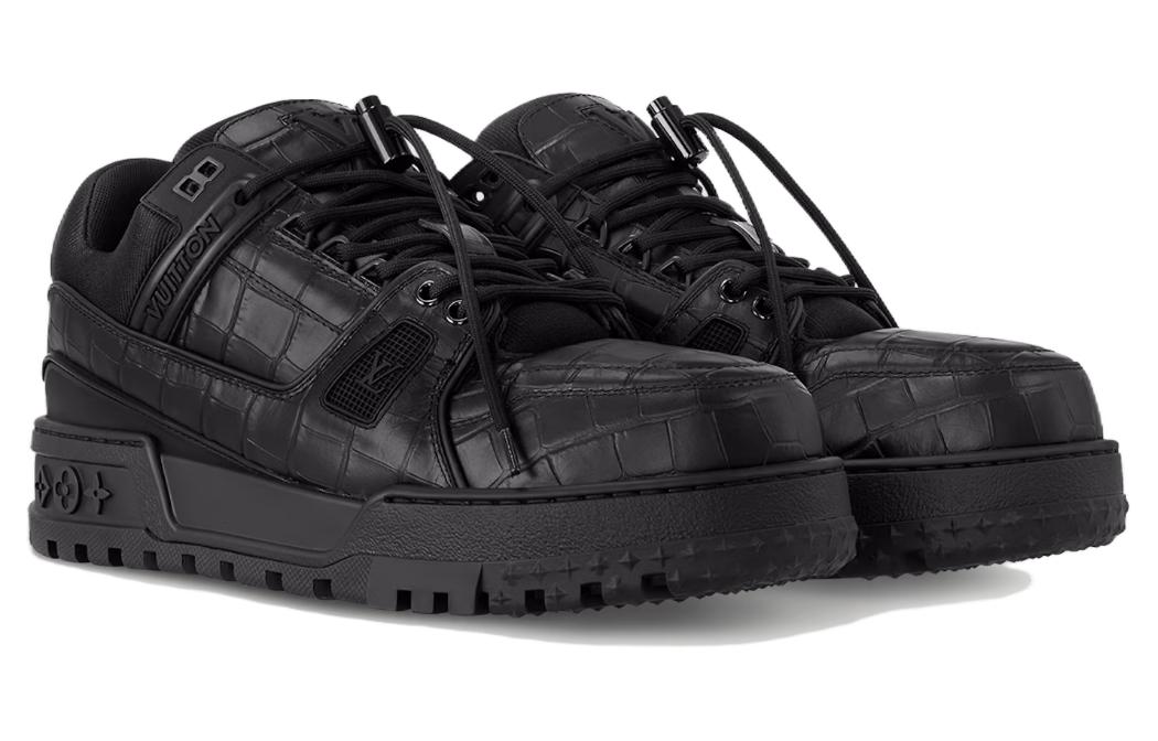 حذاء رياضي ماكسي من LOUIS VUITTON LV Trainer باللون الأسود