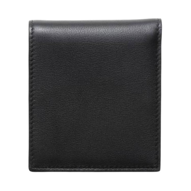 PRADA Calfskin Wallet Men's Black