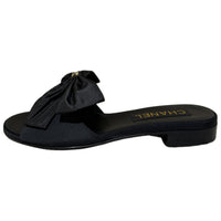 CHANEL Slide Slippers Women's Black