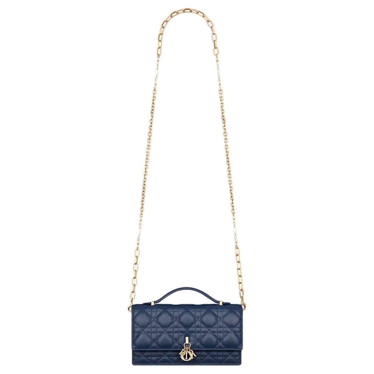 DIOR Miss Dior Lambskin Shoulder Bag, Crossbody Bag, Handbag Mini Women's Denim Blue