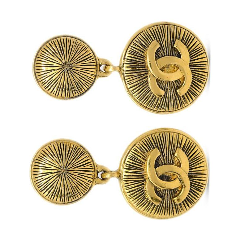 CHANEL 1990-2000s Cc Clip-on Earrings