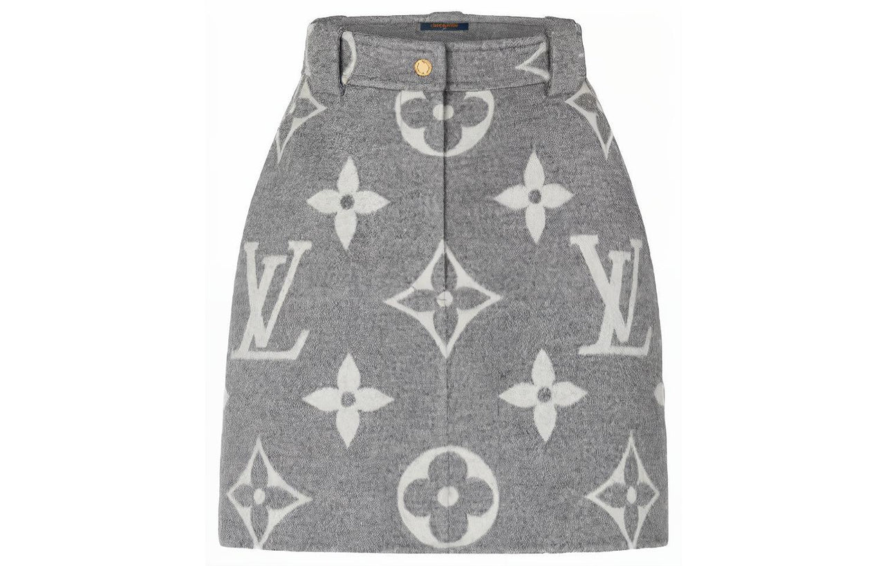 LOUIS VUITTON Skirt Women's Gray