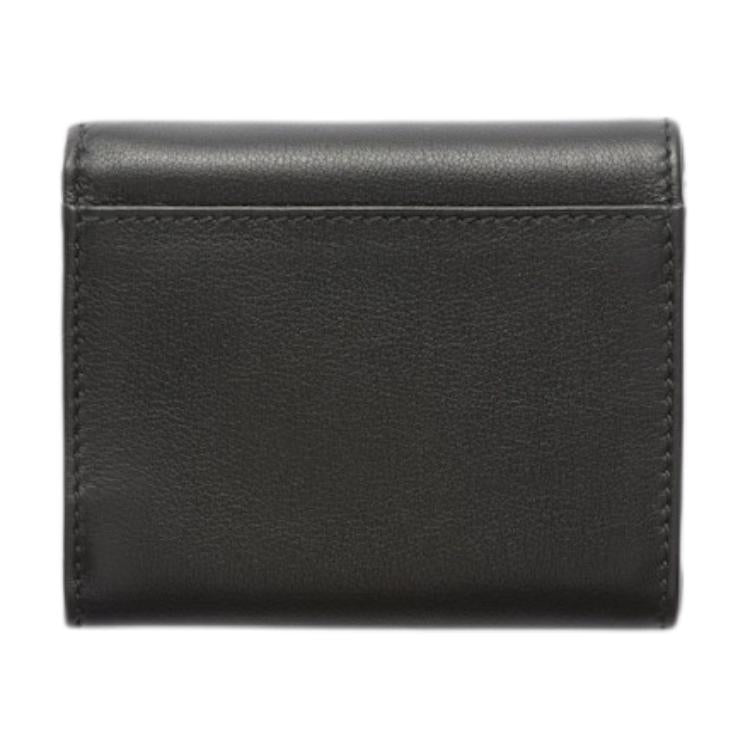 PRADA Calfskin Wallet Trumpets Women's Black