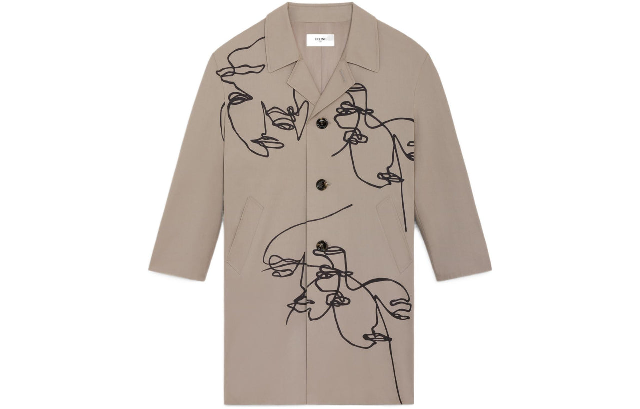 CELINE Coats Men Umber