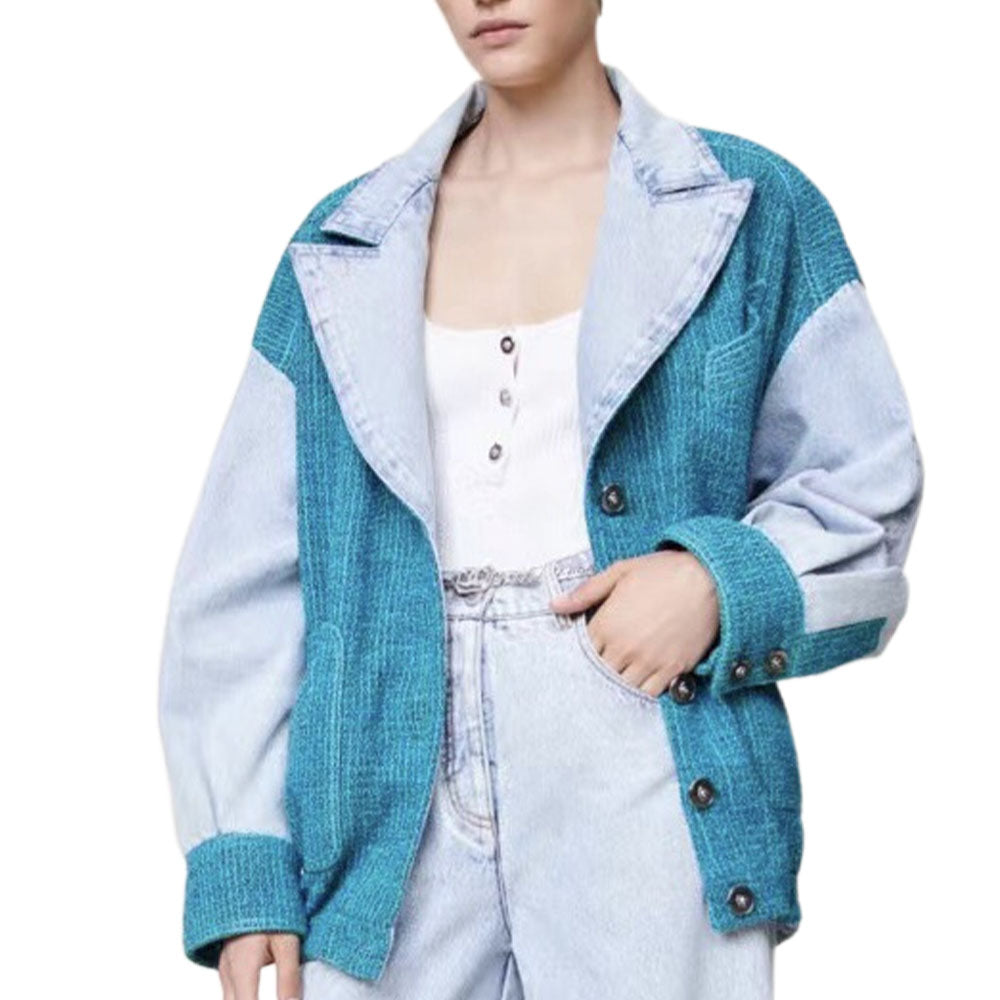 CHANEL 22 Fall And Winter New Arrivals Denim Jacket Women's Blue