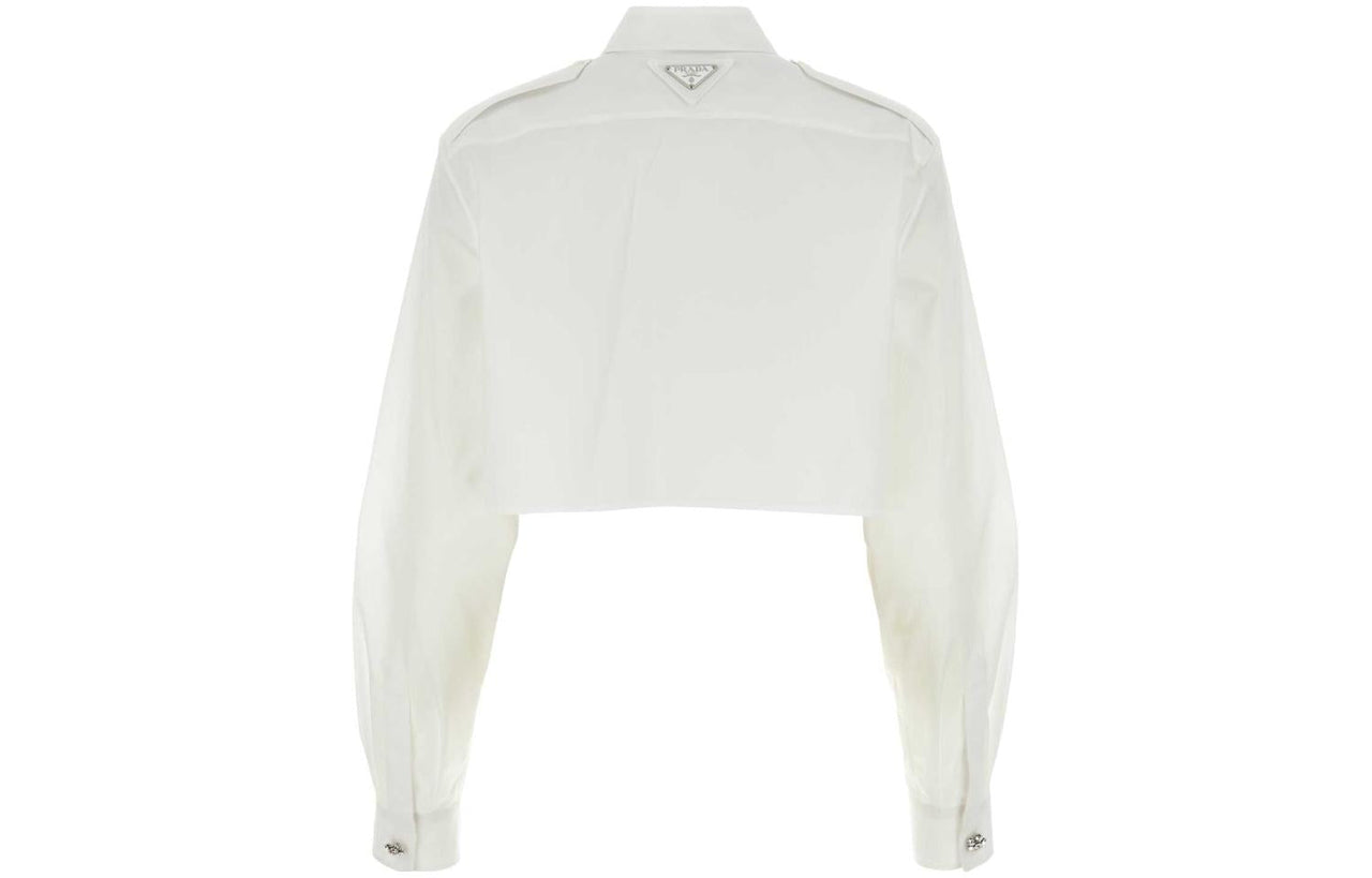 PRADA Button-Up Cropped Shirt