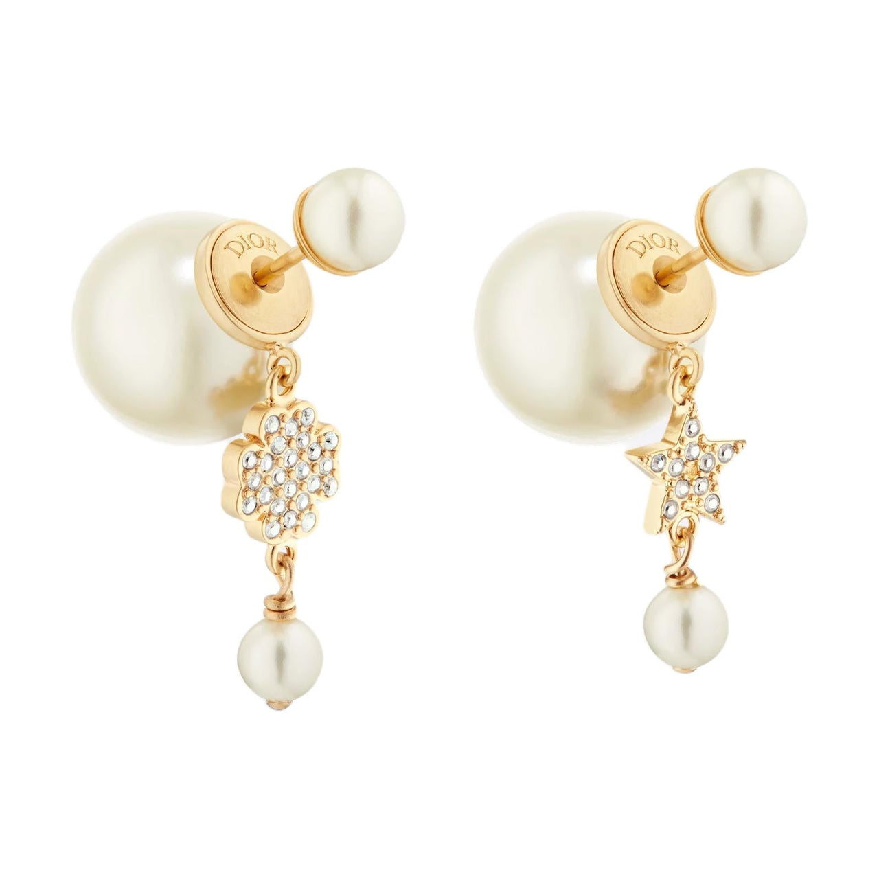 DIOR Metal Earrings Women's Gold