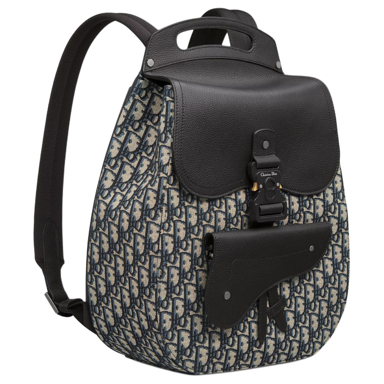 DIOR Gallop Grained Calfskin Backpack Regular Men's Beige & Black