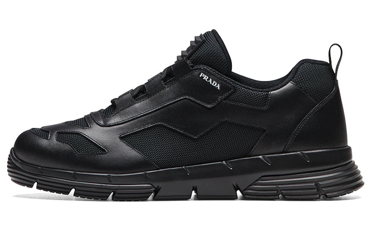 PRADA Cushioning, Slip Resistant, Abrasion Resistant, Breathable Low Top Sports Casual Shoes Men's Black