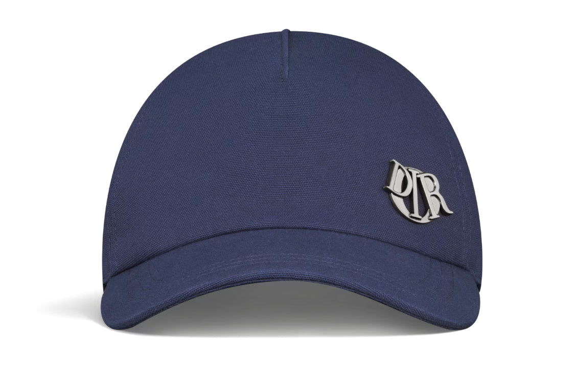 DIOR Cotton Baseball Caps Men's Marine Blue