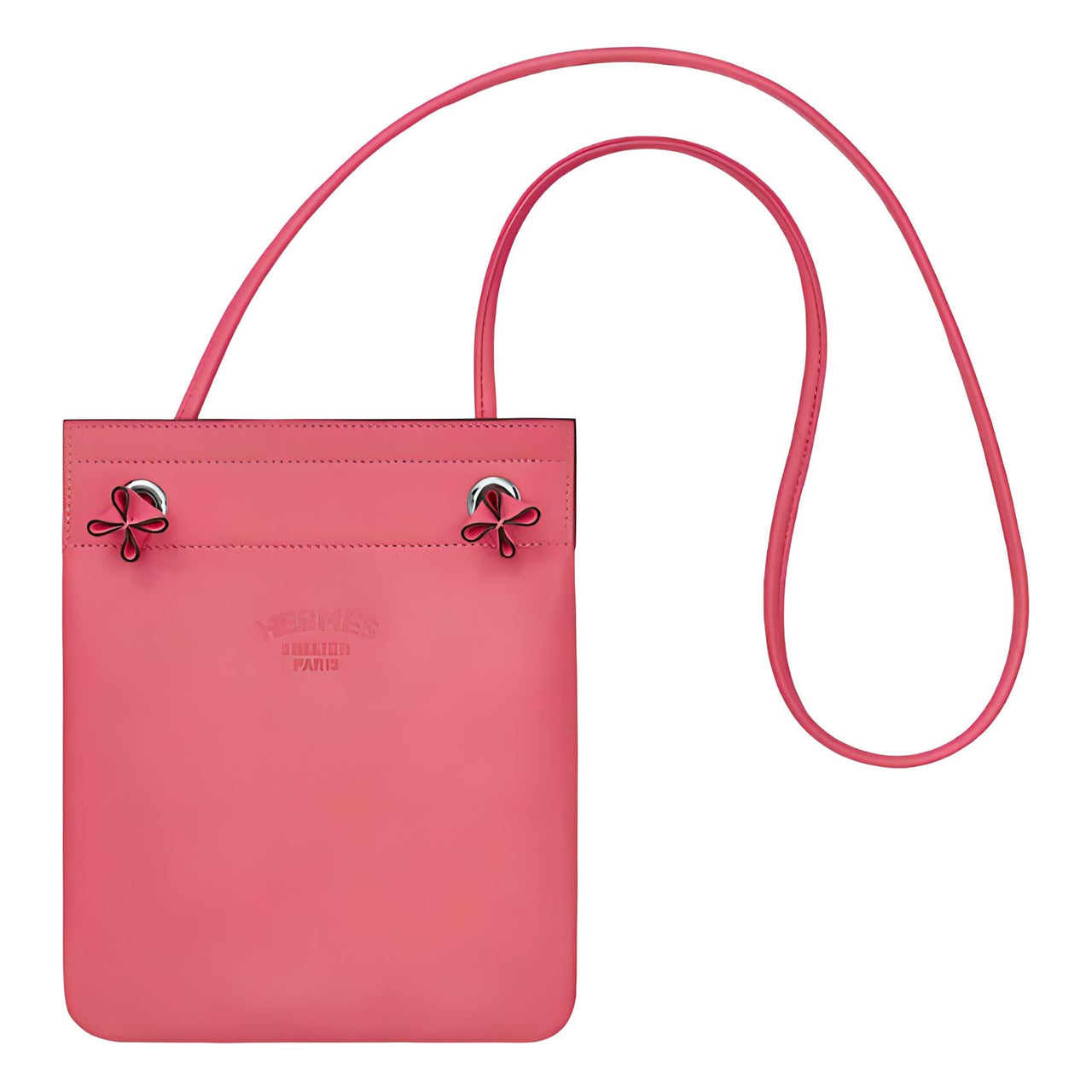 HERMES Aline Milo Sheepskin With Swift Leather Shoulder Bag Crossbody Bag Mini Women's Pink