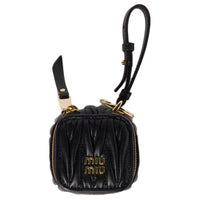 MIU MIU Lambskin Key Pouch Women's Black