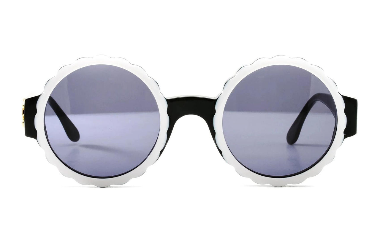 CHANEL 1990s Cc Round frame Sunglasses