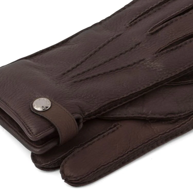 PRADA Cashmere, Lambskin, Sheepskin Gloves Men Brown