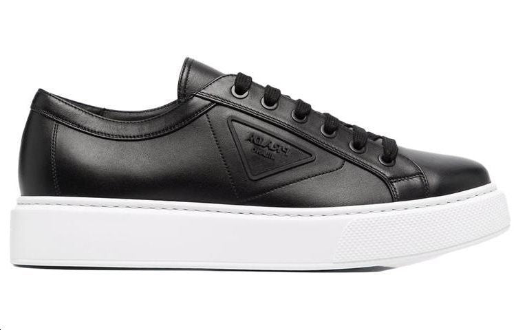 PRADA Cushioning Slip Resistant Low Top Casual Shoes Men's Black