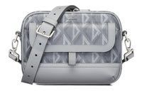 DIOR Hit The Road Canvas With Smooth Cow Leather Messenger Bag Shoulder Bag Crossbody Bag Men's Gray