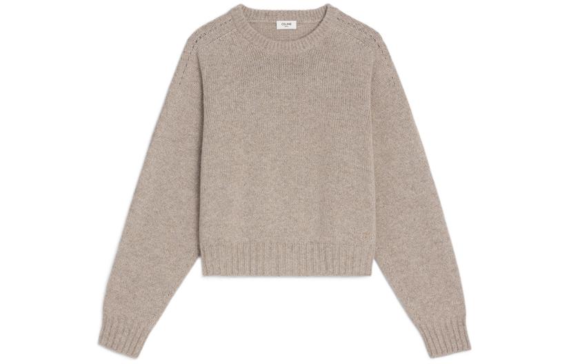 CELINE Cashmere Sweater Women's Camel