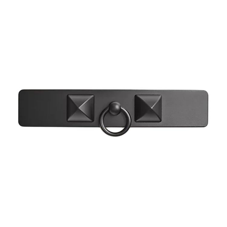 HERMES Aluminum Hair Clips Women's Black