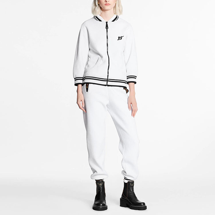 LOUIS VUITTON Baseball Jacket Women's White