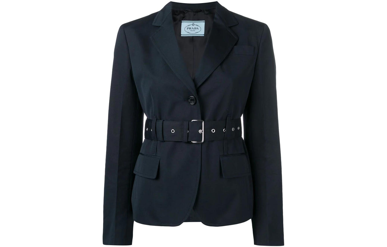 PRADA Business Suits Women's Gray Green