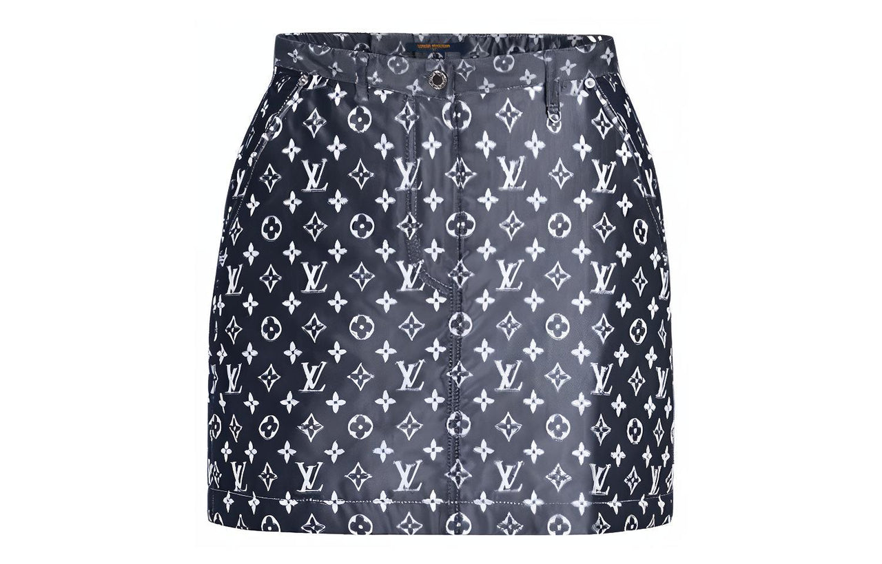 LOUIS VUITTON New Quarterly Products Of LV Casual Short Skirts Women's Black