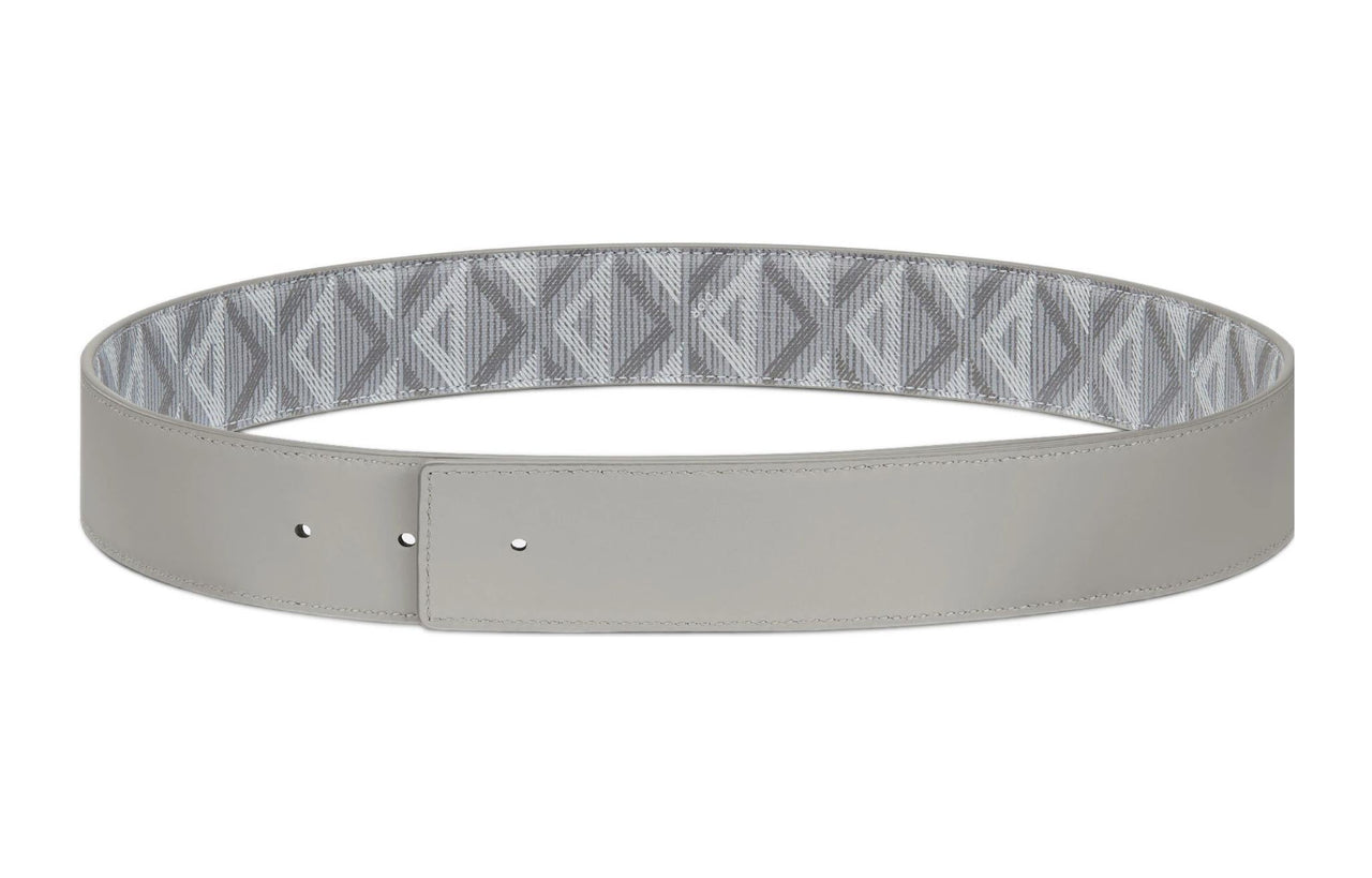 DIOR CD Diamond Leather Belts Men Gray